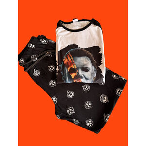 Halloween II Universal city studios PJ set Mike Myers face size M